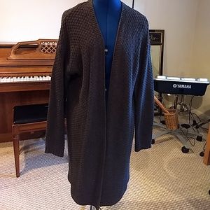 Long grey cardigan